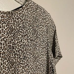 JENNI KAYNE | Size S Leopard T Shirt Dress